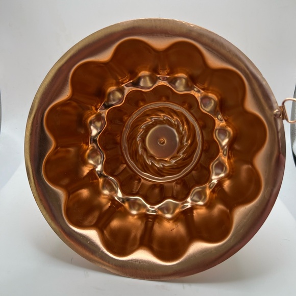 Vintage Retro Copper Cake Pan Baking Dish Jell-O Mold Kitchen Wall Decor Tower - Picture 4 of 8
